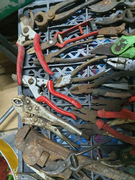 Ferramentas antigas de trabalho