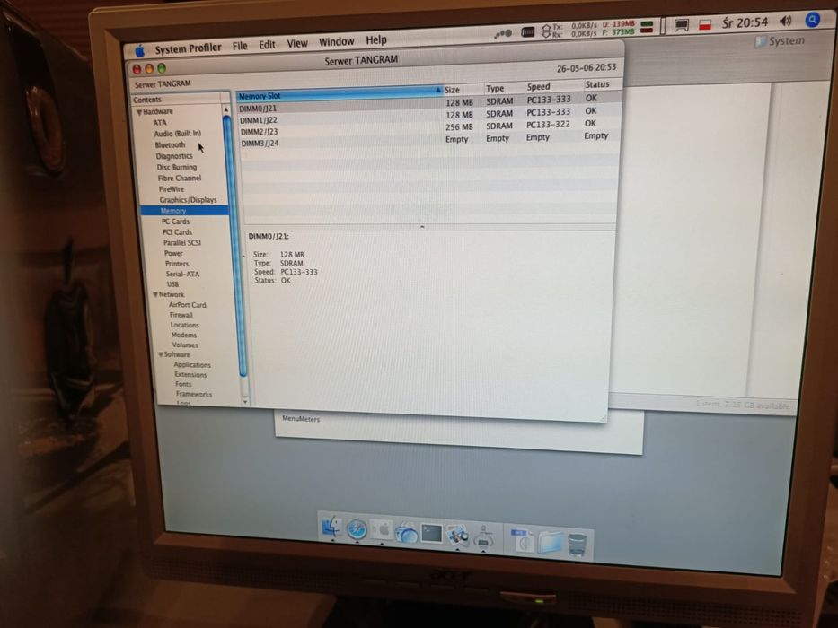 Retro komputer Apple PowerMac G4.