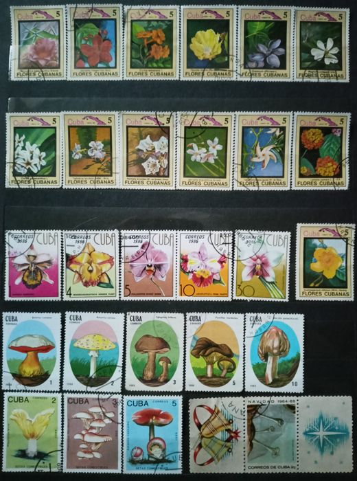 Марки поштові флора (квіти)