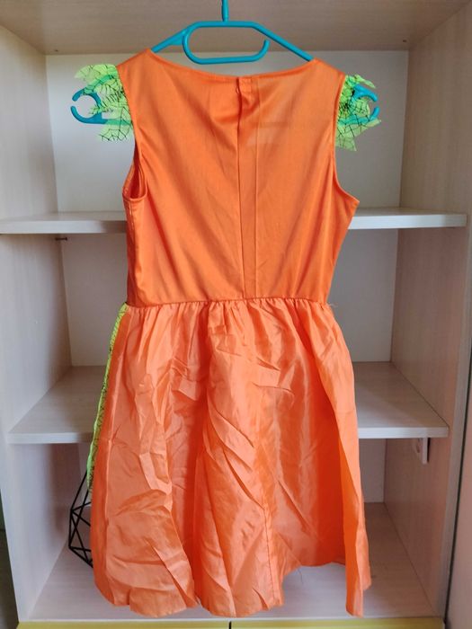 Strój przebranie kostium czarownica dynia Morrisons 122 128 karnawał halloween