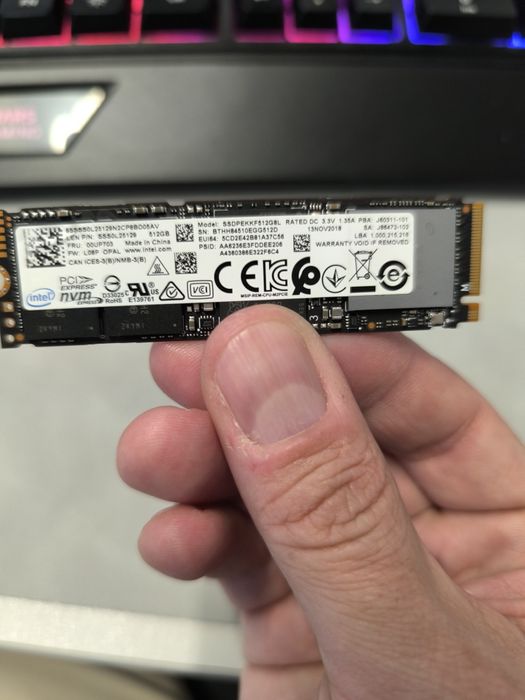 Disco SSD 512 Nvme Intel