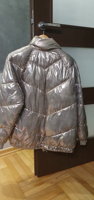 Złota kurtka zimowa H&M rozm S/M