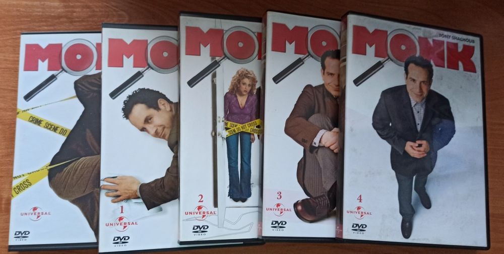 Detektyw Monk 5 płyt DVD pilot + odcinki od 1 do 4