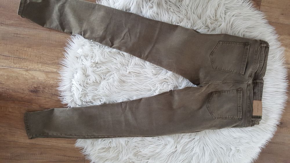 Spodnie Zara 38 oliwkowe