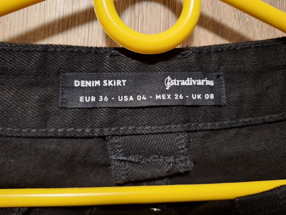 Spódniczka jeansowa ciemna stradivarius 36(S)
