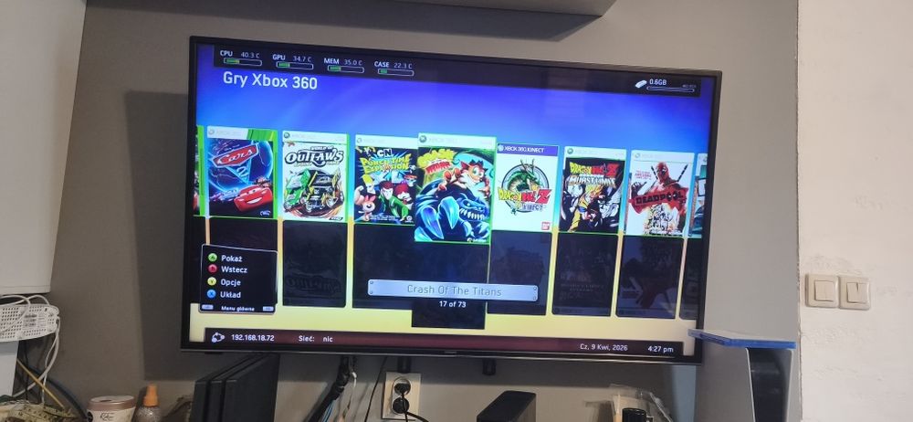 Xbox 360 slim e 500gb po spa dwa pady abadvatarhdd
