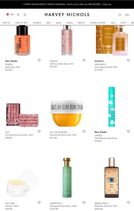 ПАРФУМИ та КОСМЕТИКА Адвент-календар Harvey Nichols Beauty & Fragrance