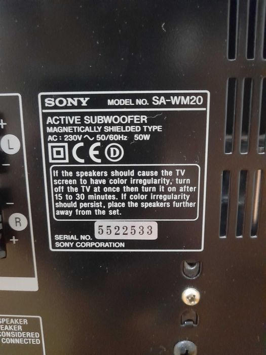 Subwoofer Sony SA-WM20
