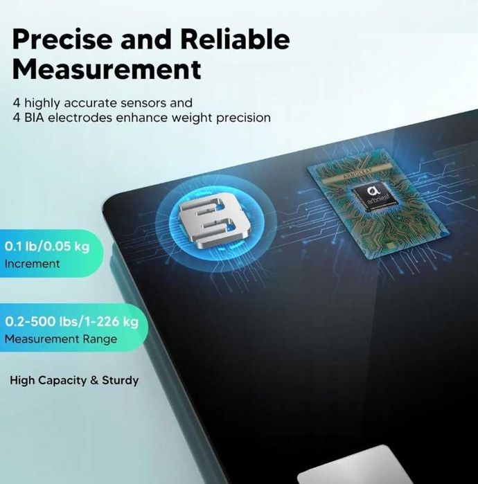 Waga z pomiarem tkanki tłuszczowej i masy mięśniowej
