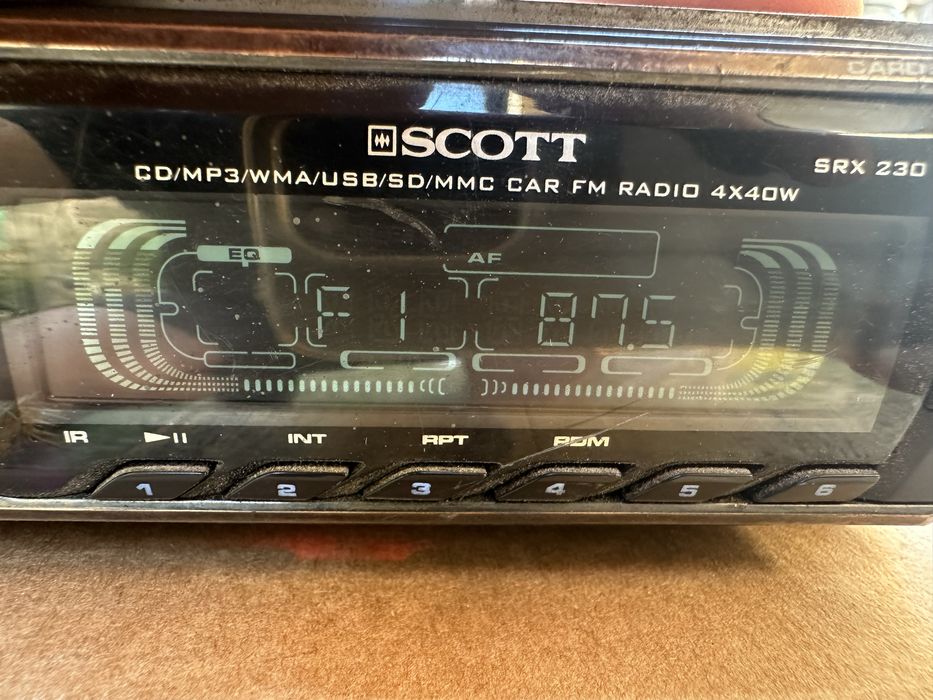 Radio samochodowe aux usb cd scott srx 230