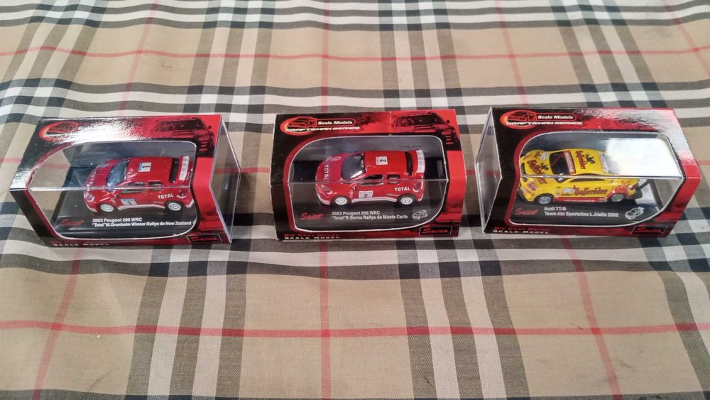 3x 1/72 Peugeot 206 WRC Total+ Audi TT-R