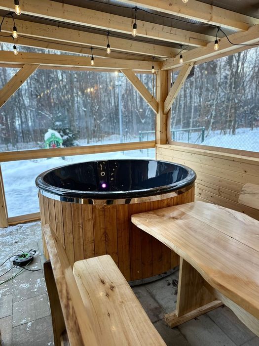 Domek w lesie na wynajem bania, jacuzzi