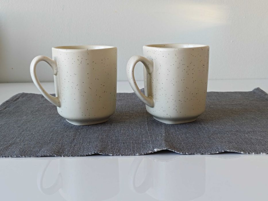 Nowe Kubki Ceramiczne Nakrapiane (Komplet 2 szt.)