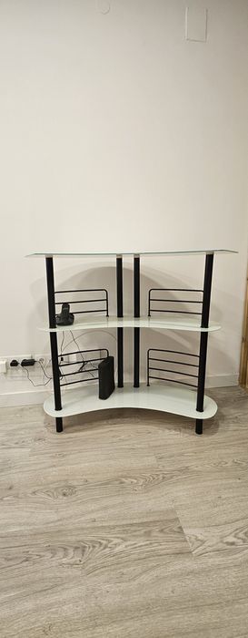 Mesa de apoio tampo vidro