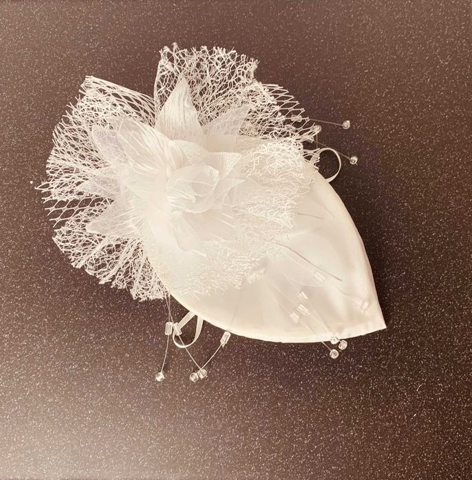 nowy stroik ślubny designerski futurystyczny kryształy wsuwki glamour