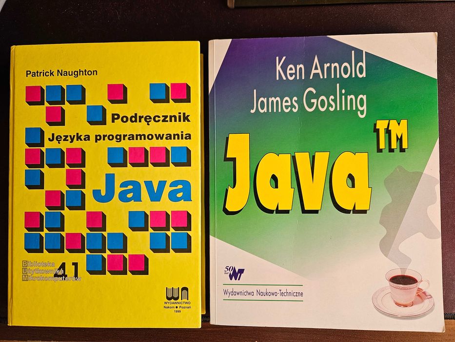 2 książki Java TM Arnold i Gosling oraz  Java - Patrick Naughton