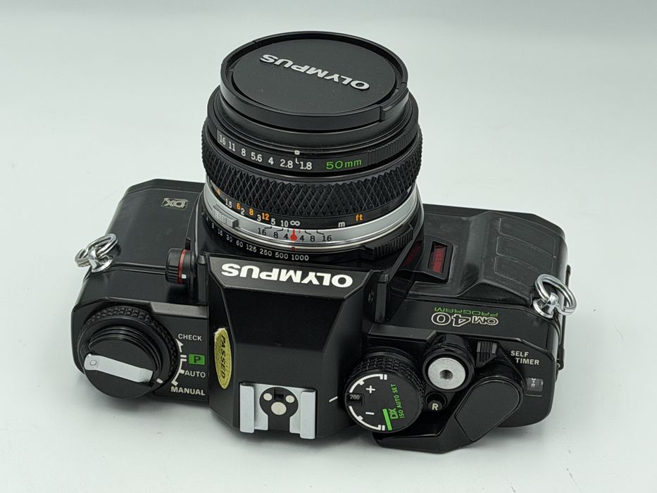 Olympus OM-40 Program + Zuiko Auto-S 50mm f/1.8 – stan TOP nowe uszczelnienia.