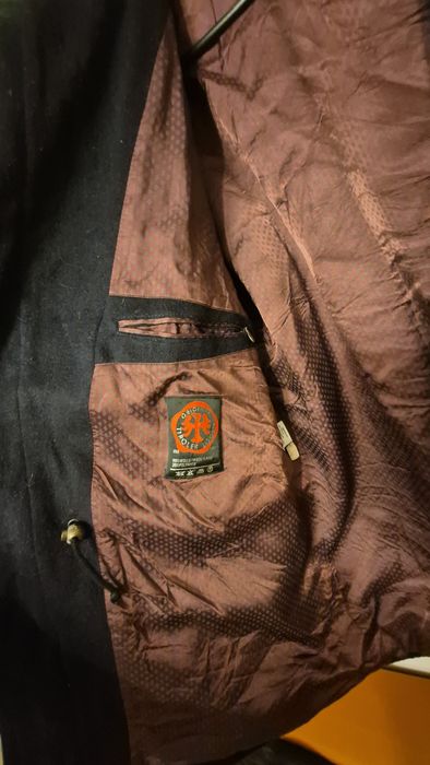 Czarny płaszcz męski