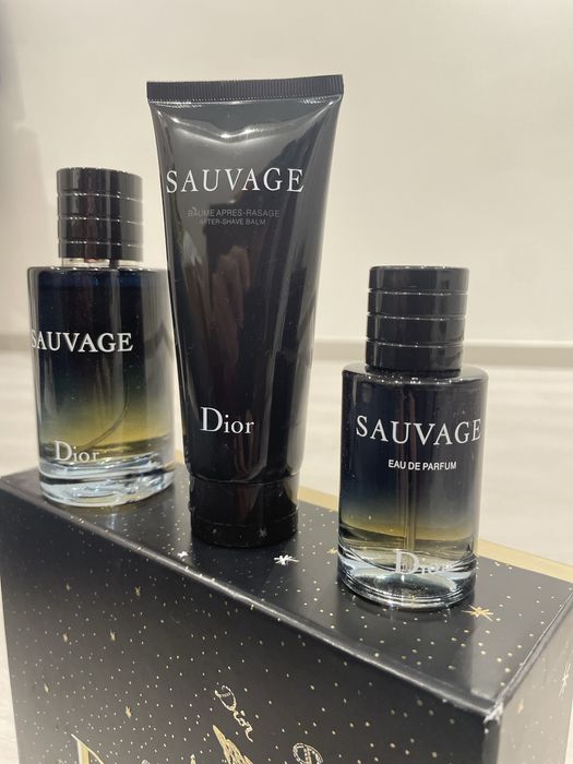 Conjunto Dior Sauvage Original - Perfume + After Shave