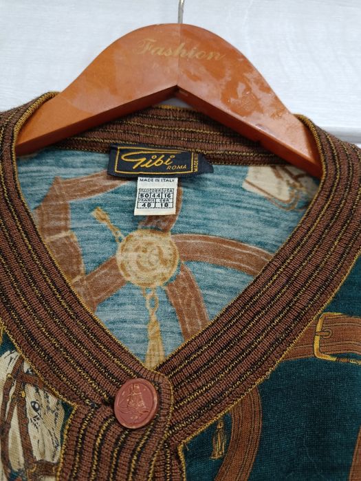 Светр вінтажний кардіган коні