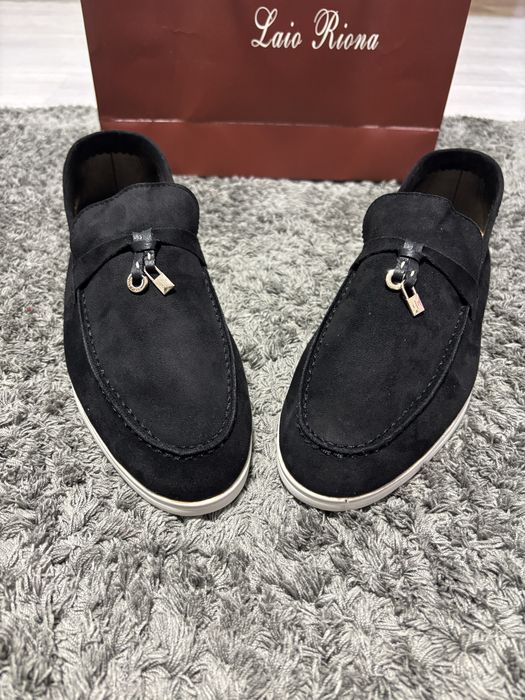 Лофери чорні замшеві