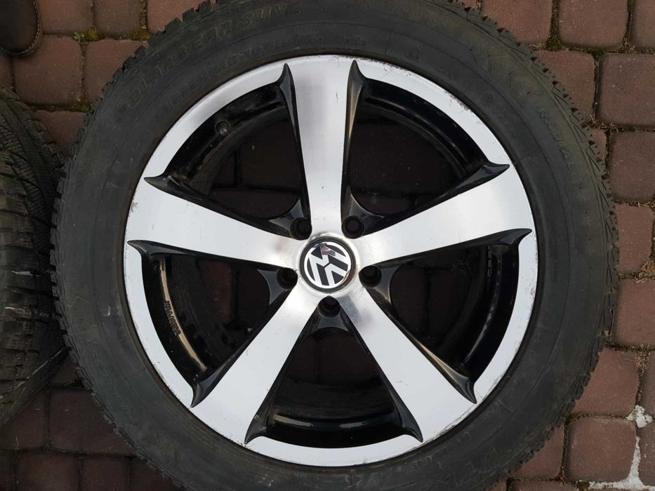 Felgi aluminiowe 18 5x112, VW, Audi, Mercedes, opony zimowe 8mm