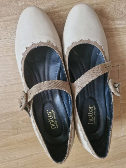 Botki nude skóra naturalna