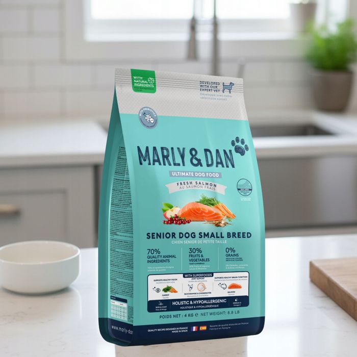 4 Kg Sucha Karma Dla Psa Marly & Dan Łosoś Hipoalergiczna Małe Rasy