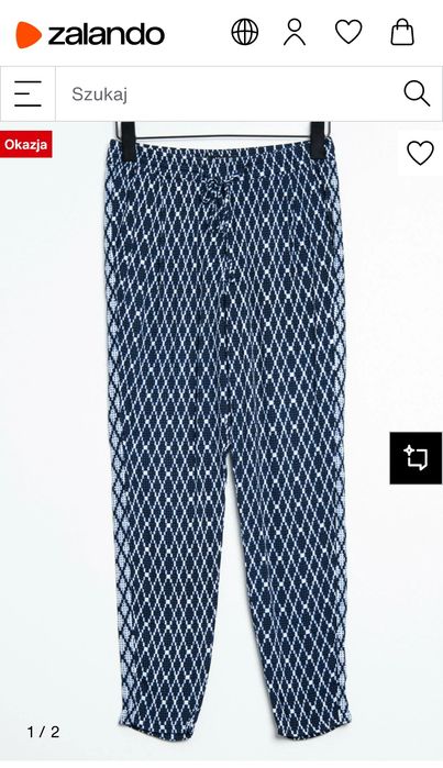 Spodnie z materiału letnie Mango MNG r. M/38