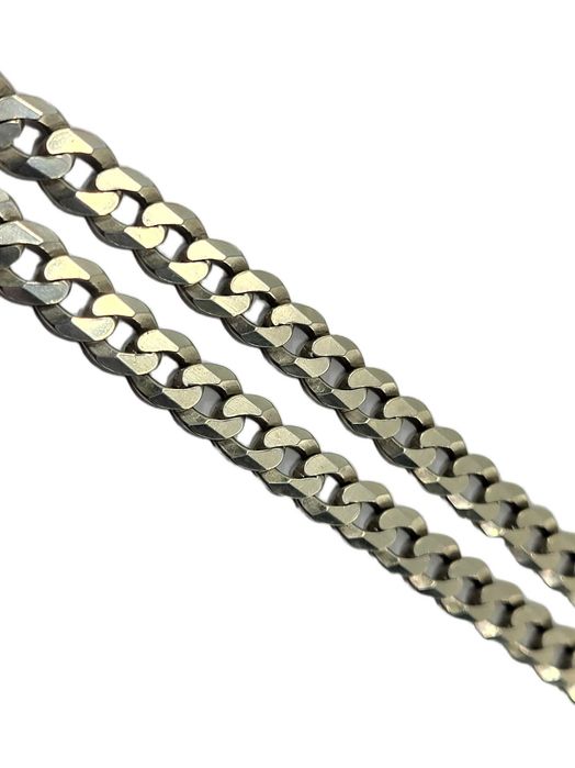 Solidny srebrny łańcuszek męski 925 splot pancerka długość 56,5 cm