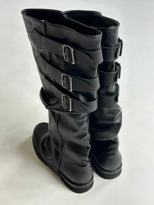 Черевики indie sleeze казаки hedi boy archive boots black архив чорні