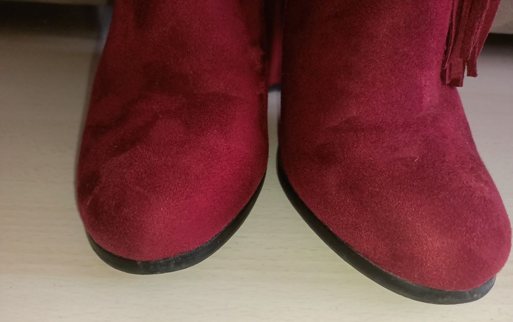 Botki kozaki rozm.38 bordo