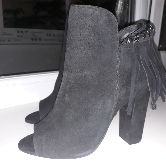 Жіночі замшеві чобітки,женские ботинки,женские сапоги,черньіе сапоги