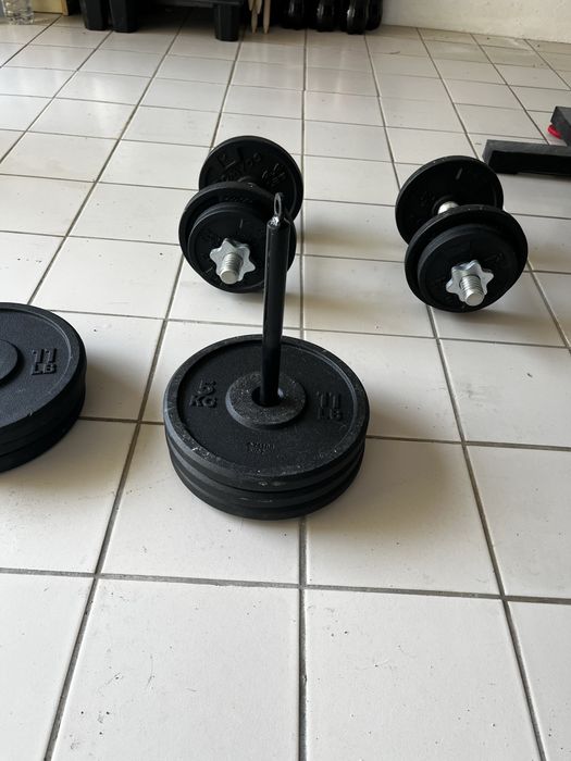 Banco musculacao com pesos e sitema de roldana para pulley