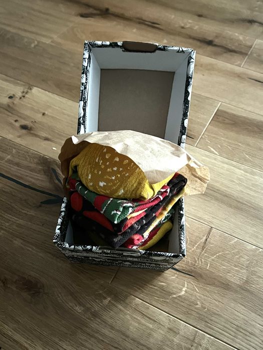 Skarpetki Prezent Burger zestaw Rainbow Socks