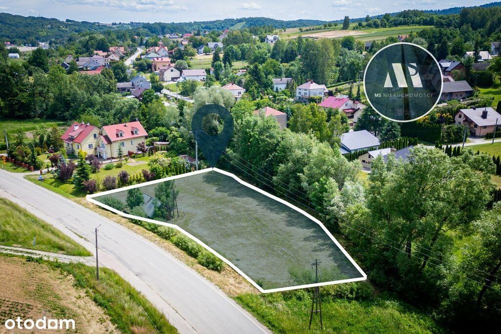 Działka 18a w Hyżnem | Bezpośrednio przy drodze