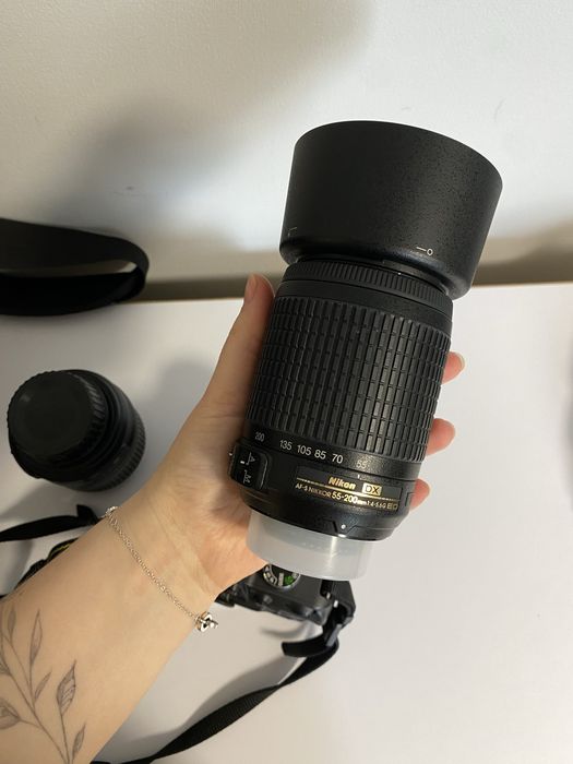 Nikon D3200 + 3 об’єктиви (18–55 / 50mm / 55–200)