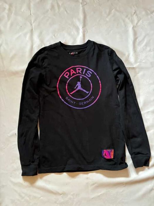 Koszulka na długi rękaw longsleeve Jordan PSG męska s czarna logo