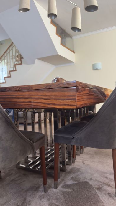 Mesa de jantar Laskasas Prestige em Pau-Ferro Extensível 2–3 m