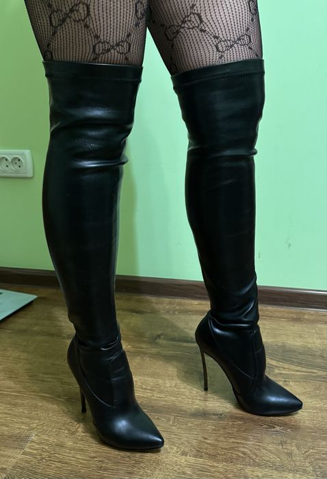 ботфорти чорні розмір 36, 37