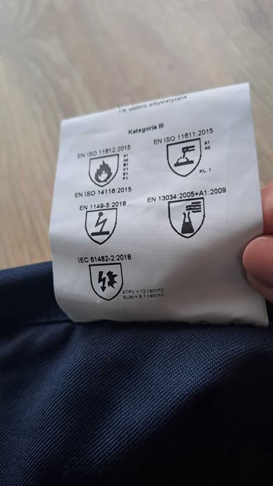 Granatowa bluza z odblaskami