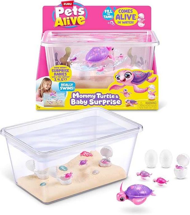Pets & Robo Alive Мама черепаха з малюками Pets Alive 9560