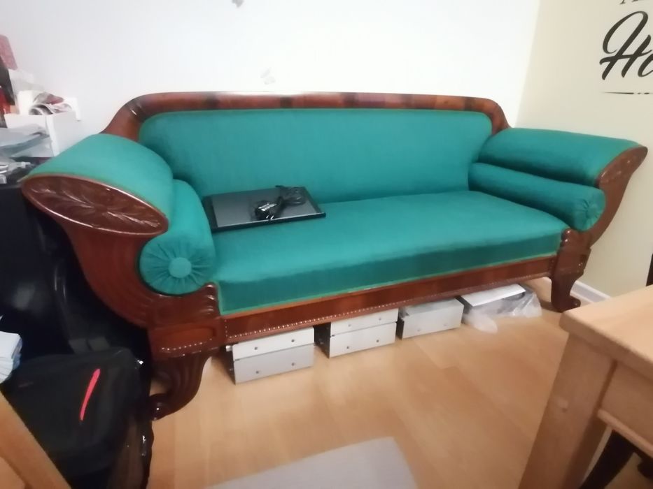 Sofa Biedermeier Bidemaier oryginał antyk