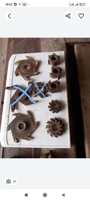 Фрези по дереву вживані