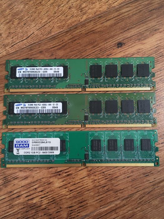 память DDR2 512mb 1gb