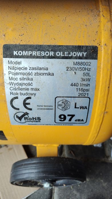 Kompresor olejowy mocny 3 kW