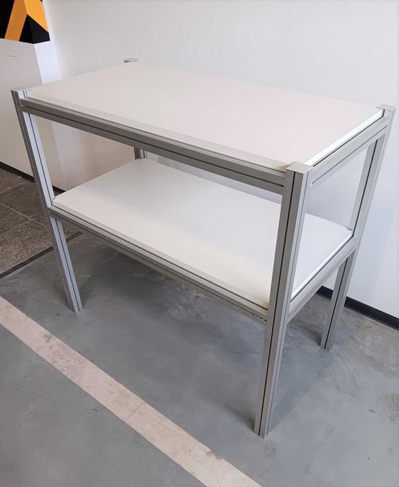 Lada regał ława z profili aluminiowych 95 X 103 X 54