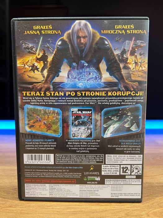 SW Empire at War Forces of Corruption (PC PL 2006) premierowe wydanie