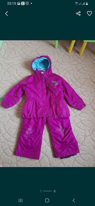 Зимняя термо куртка с полукомбезом