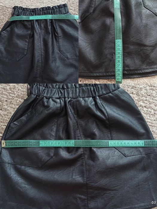 Спідниця, шкіра, для дівчинки